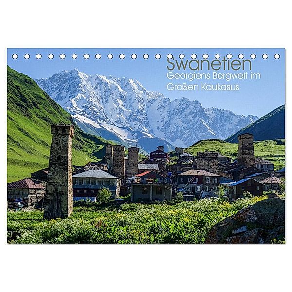 Swanetien - Georgiens Bergwelt im Großen Kaukasus (Tischkalender 2025 DIN A5 quer), CALVENDO Monatskalender, Calvendo, Thomas Bering