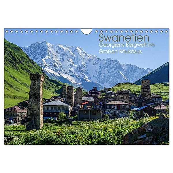 Swanetien - Georgiens Bergwelt im Grossen Kaukasus (Wandkalender 2025 DIN A4 quer), CALVENDO Monatskalender, Calvendo, Thomas Bering