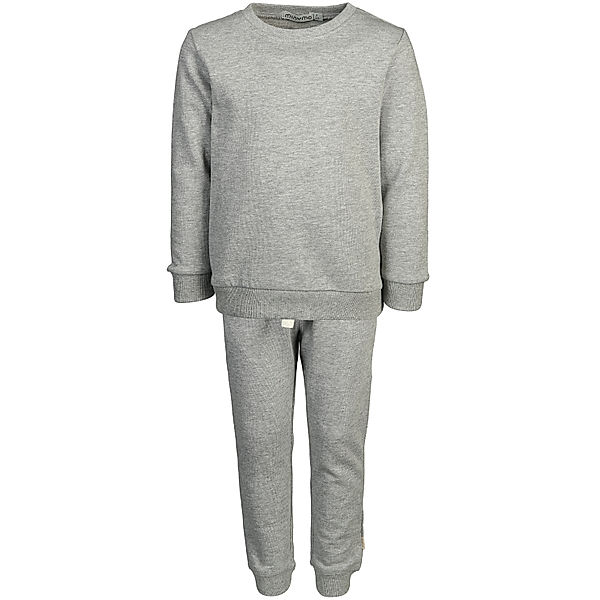 Minymo Sweat-Anzug BASIC 2-teilig in grau melange