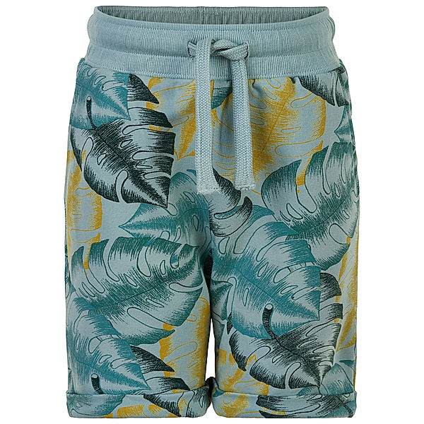 EN FANT Sweat-Bermudas LEAVES in gray mist