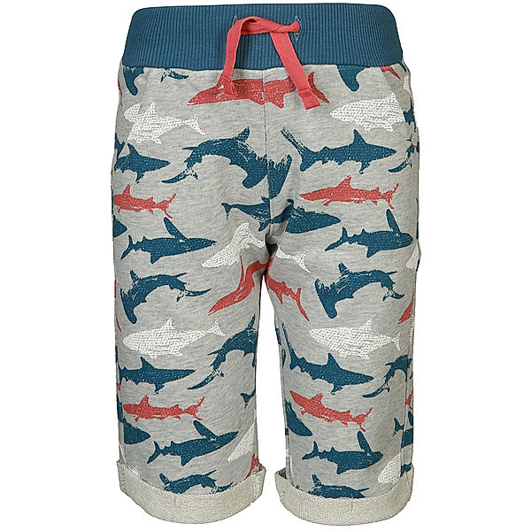 Kanz Sweat-Bermudas SHARKS in blau melange