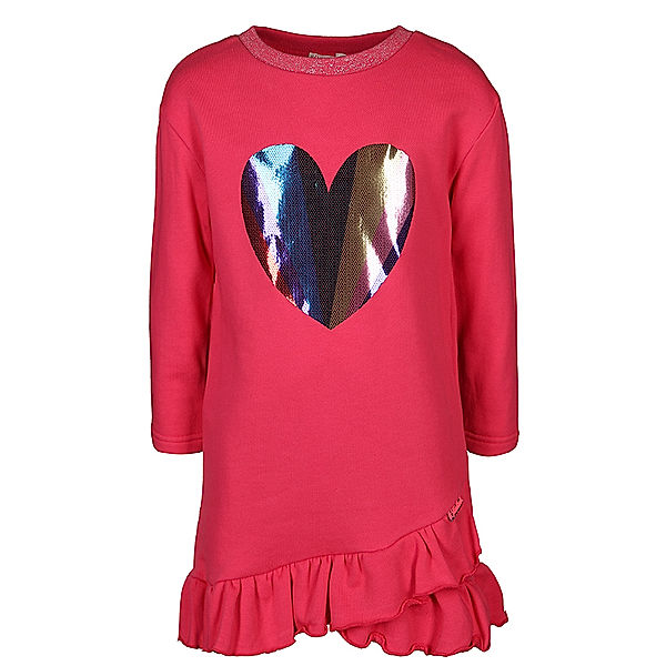 Billieblush Sweat-Kleid HEART mit Paillettendruck in pink