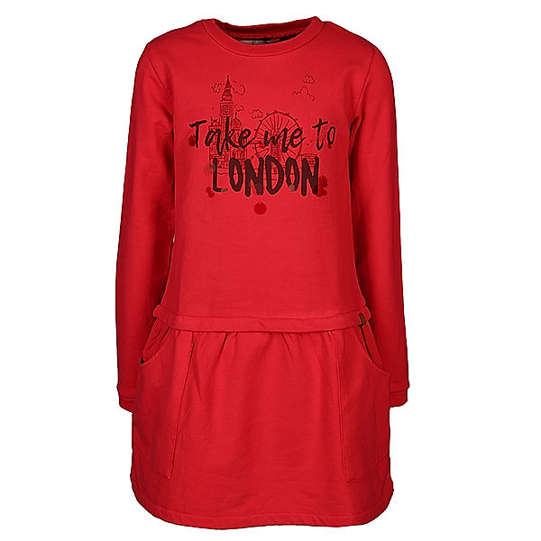 Boboli Sweat-Kleid TAKE ME TO LONDON in rot