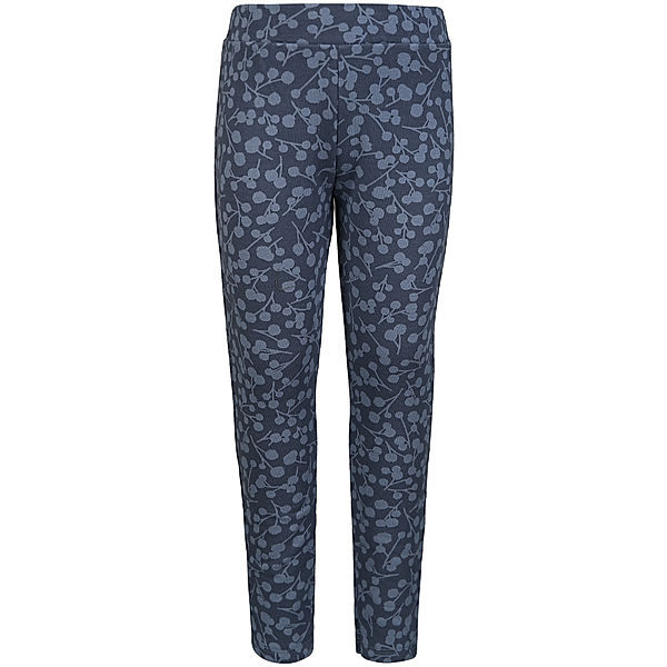 Sanetta Pure Sweat-Leggings TWIG AOP in blue haze