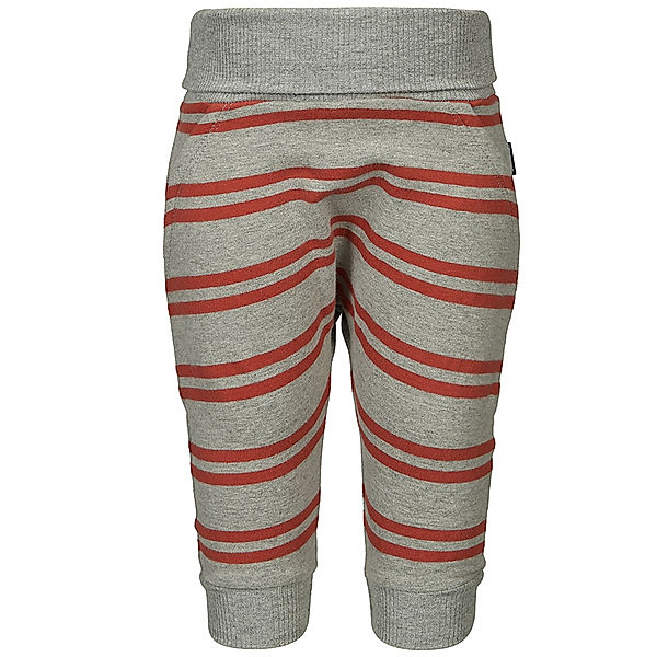 Sanetta Sweat-Schlupfhose WINTER STRIPES gestreift in grau melange