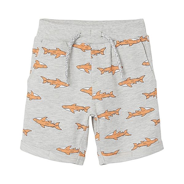 name it Sweat-Shorts NMMVERMO SHARKS in light grey melange