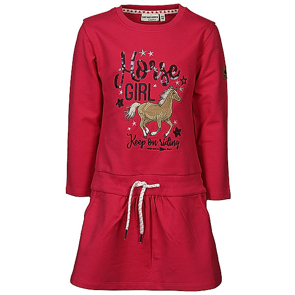 Salt & Pepper Sweatkleid KEEP ON RIDING in raspberry pink