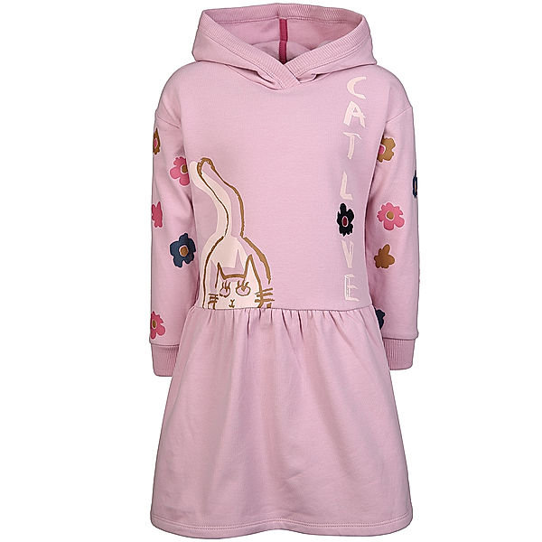 Sanetta Sweatkleid KITTY mit Kapuze in orchid smoke