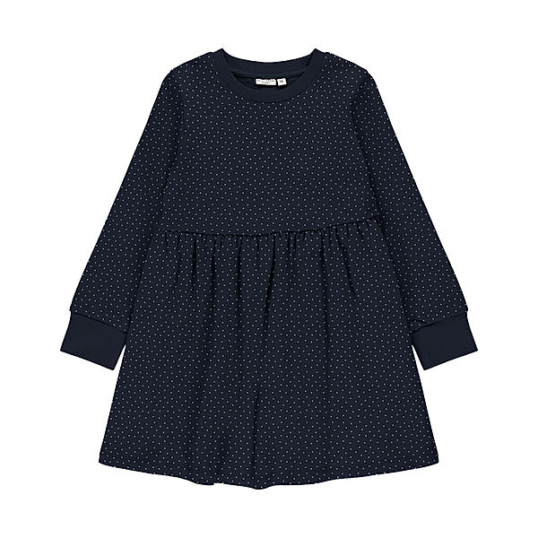 name it Sweatkleid NKFVILUBA DOTTIES in dark sapphire