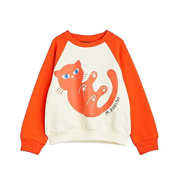 mini rodini Sweatshirt BABY CAT in red