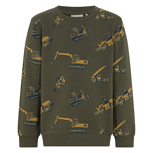 Minymo Sweatshirt BAUSTELLE in forest night