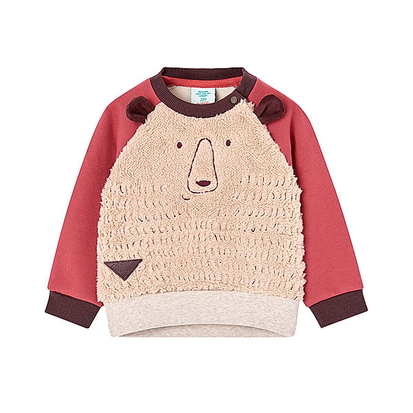 Boboli Sweatshirt BEAR in beige/rot