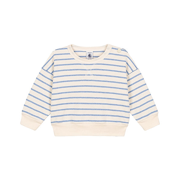 Petit Bateau Sweatshirt BEBE AVA gestreift in sky