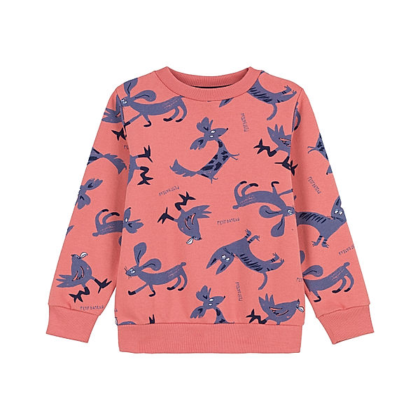 Petit Bateau Sweatshirt BICHON in papaye/multico