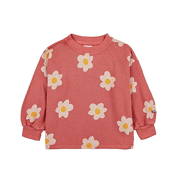 Bobo Choses Sweatshirt BIG FLOWER ALL OVER in rosa