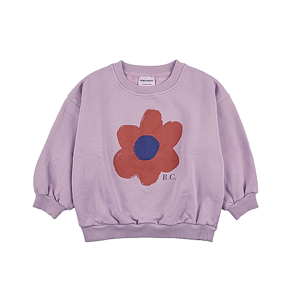 Bobo Choses Sweatshirt BIG FLOWER in lila