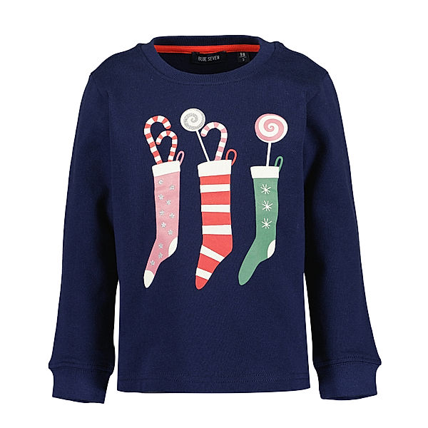 BLUE SEVEN Sweatshirt CHRISTMAS STOCKING in ultramarin