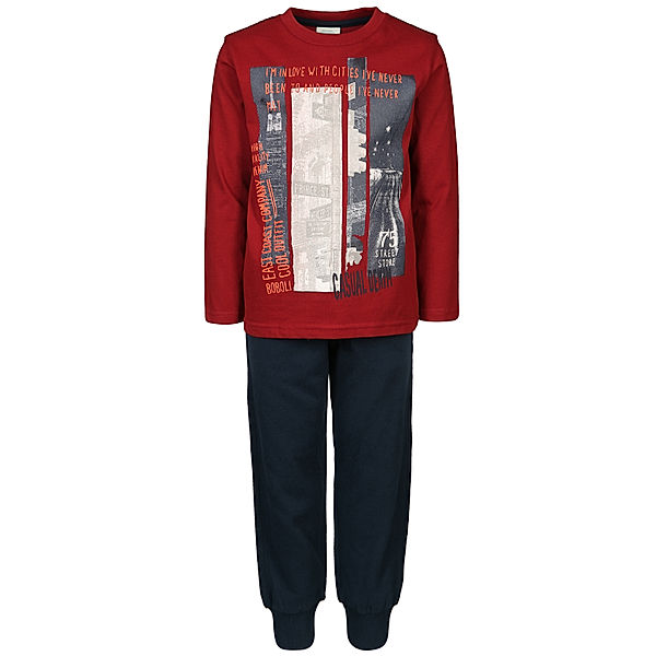 Boboli Sweatshirt CITIES mit Sweathose in rot