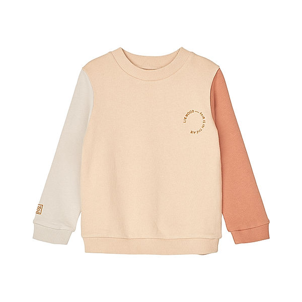 LIEWOOD Sweatshirt COLOURBLOCK in tuscany rose