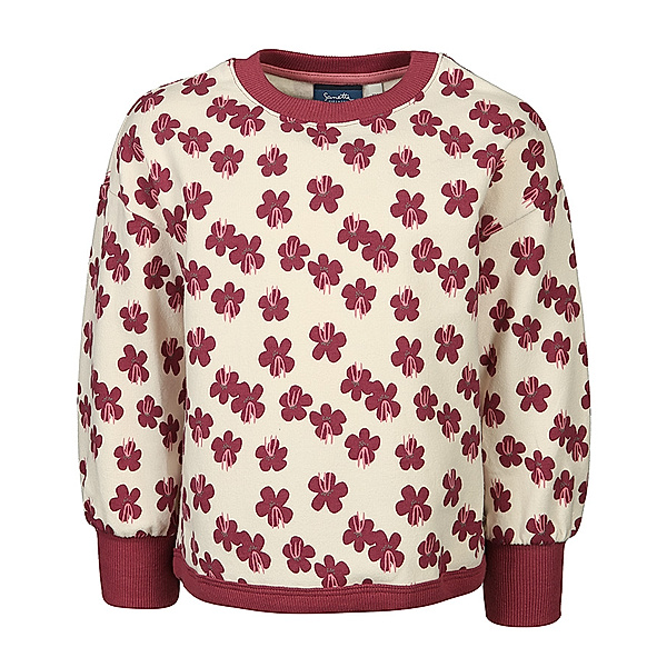 Sanetta Sweatshirt CRAZY FLOWERS in dry rose