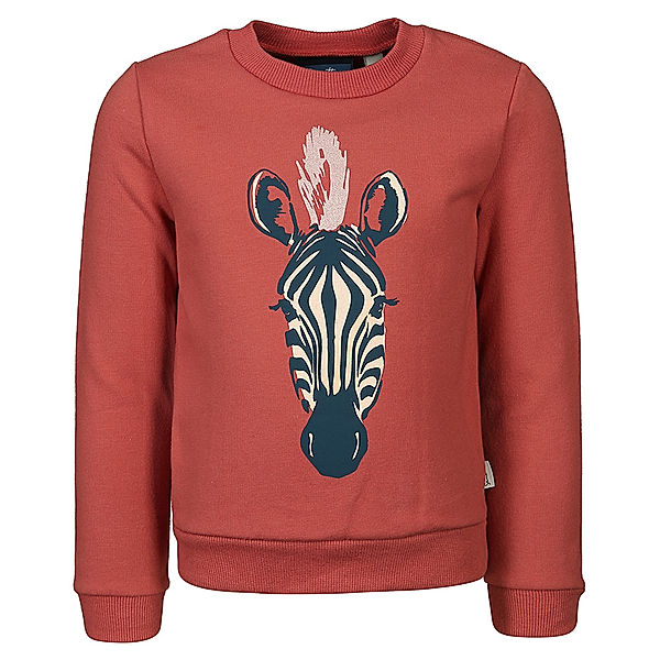 Sanetta Sweatshirt CRAZY ZEBRA in dusty berry