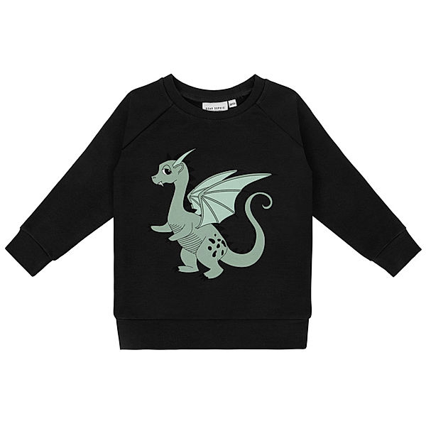 Dear Sophie Sweatshirt DRAGON AOP in black