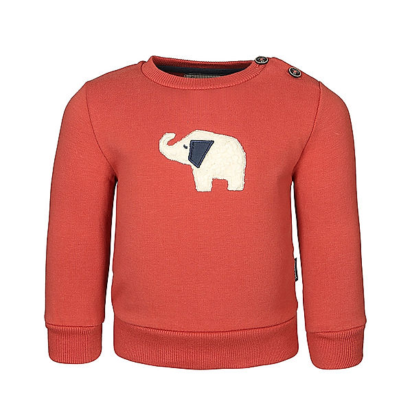 Sanetta Sweatshirt FAMILY ELEPHANT in red spice