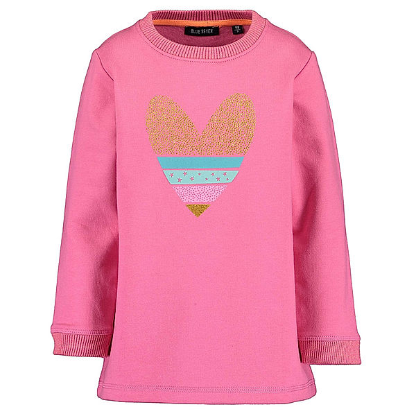 BLUE SEVEN Sweatshirt FRIENDSHIP – HEART in pink