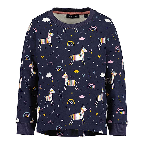 BLUE SEVEN Sweatshirt FUNNY UNICORN in ultramarin