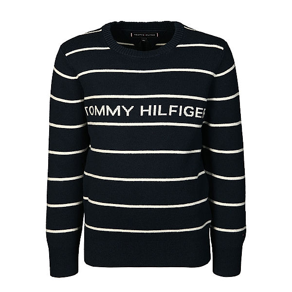 TOMMY HILFIGER Sweatshirt HILFIGER STRIPE in navy