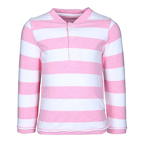 bellybutton Sweatshirt HOME gestreift in rosa/weiß