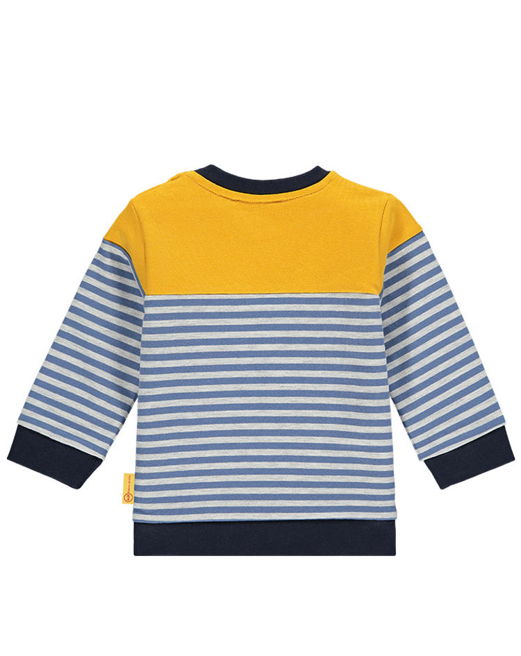 Sweatshirt LET'S PLAY! BABY gestreift in bijou blue | Weltbild.de