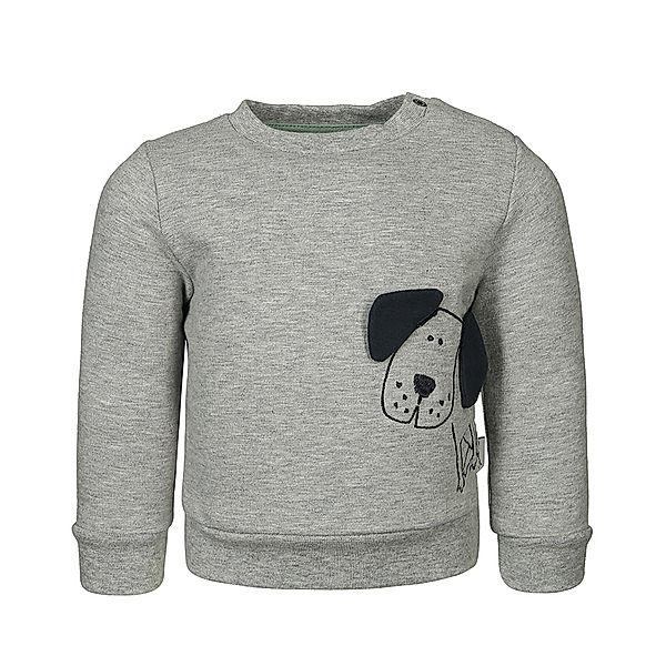 Sanetta Sweatshirt LITTLE BUDDIE in grau melange