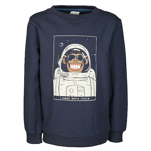 Minymo Sweatshirt MORE SPACE in blue nights