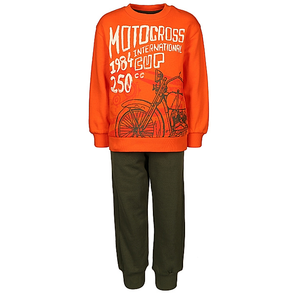 Boboli Sweatshirt MOTOCROSS mit Sweathose in orange