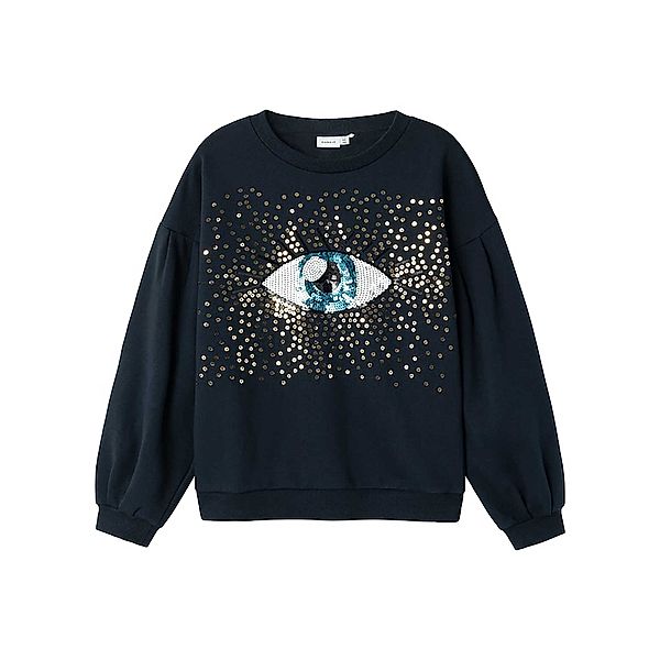 name it Sweatshirt NKFBITIA AUGE mit Pailletten in dark sapphire