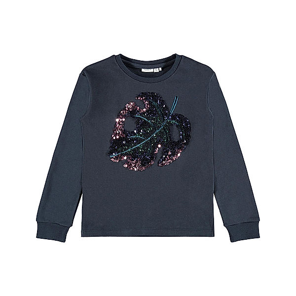 name it Sweatshirt NKFDIGA mit Pailletten in dark sapphire