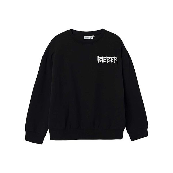 name it Sweatshirt NKFJABS JUSTINBIE TEDDY in black