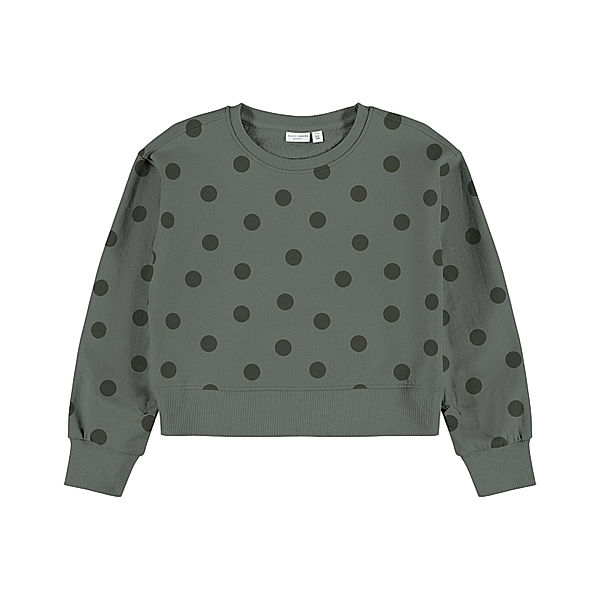 name it Sweatshirt NKFVILUBA SHORT in agave green