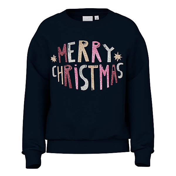 name it Sweatshirt NKFVISMAS MERRY CHRISTMAS in black