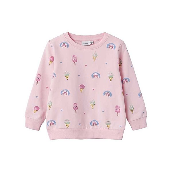 name it Sweatshirt NMFFRANSIA SUMMER DREAM in parfait pink