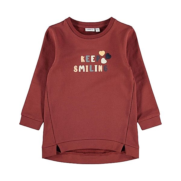 name it Sweatshirt NMFLERA – KEEP SMILING  in spiced apple