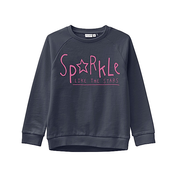 name it Sweatshirt NMFVEDA – SPARKLE in Dark Sapphire