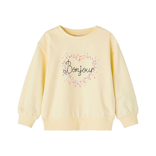 name it Sweatshirt NMFVISUS BONJOUR in double cream