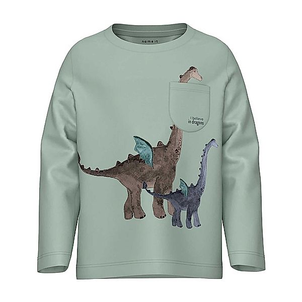 name it Sweatshirt NMMDRAG DRAGONS in silt green