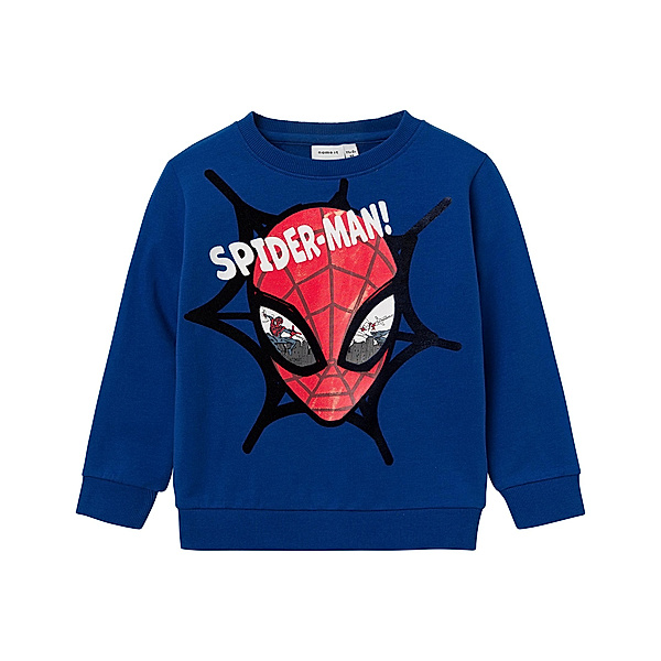 name it Sweatshirt NMMSVENDE SPIDERMAN in true blue