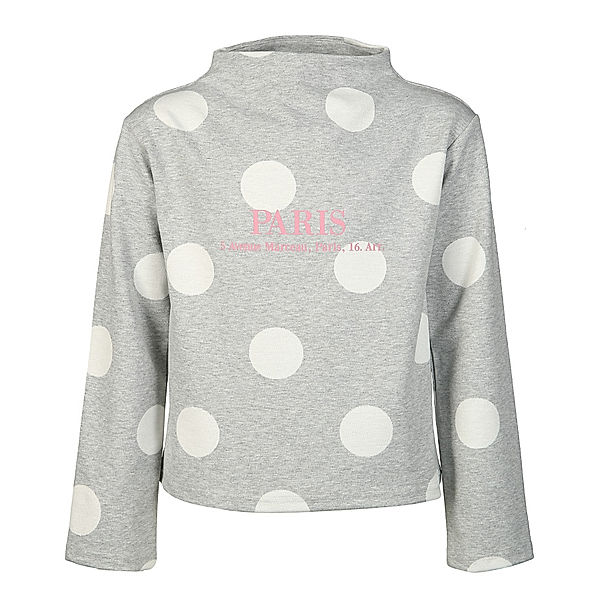 BLUE SEVEN Sweatshirt PARIS gepunktet in grau melange