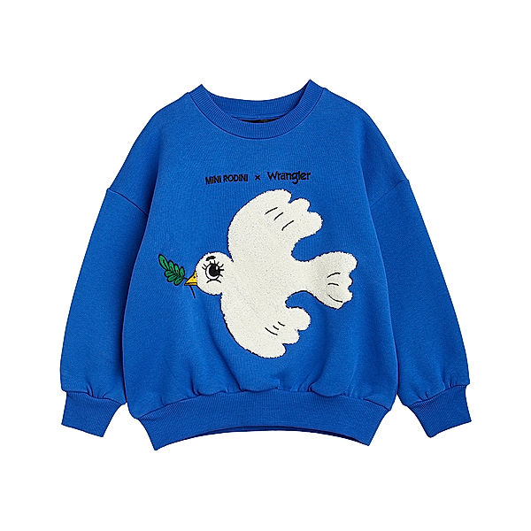 mini rodini Sweatshirt PEACE DOVE in blue