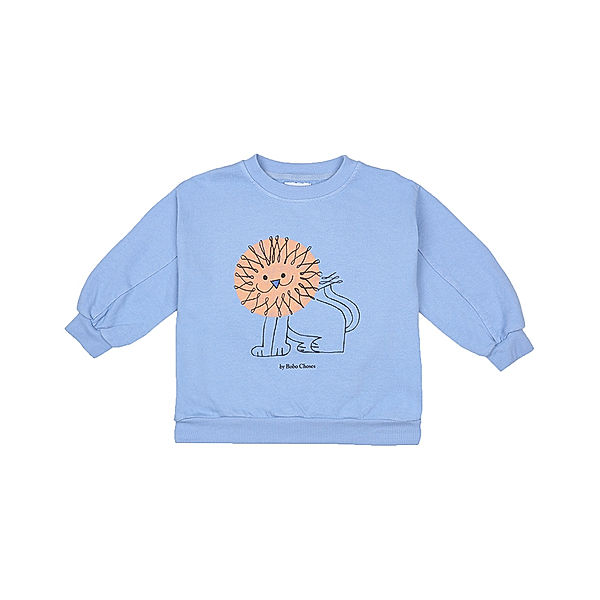 Bobo Choses Sweatshirt PET A LION in blaugrau