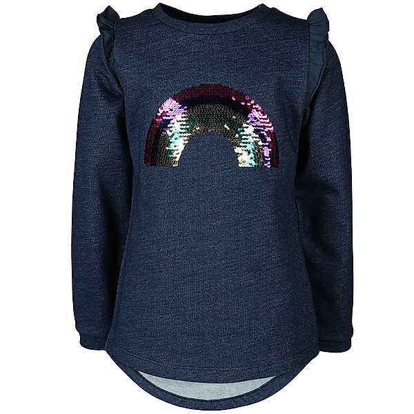 zoolaboo Sweatshirt RAINBOW mit Wendepailletten in jeansblau